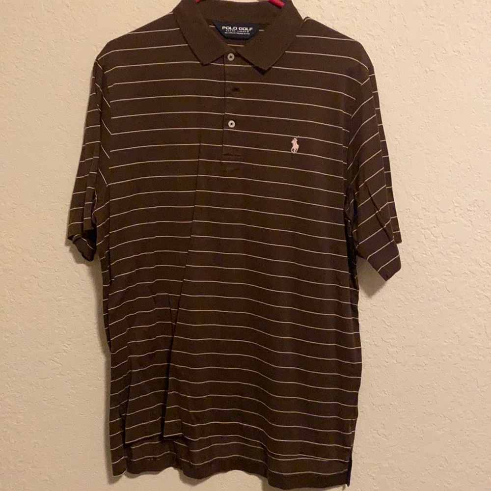 Brown with pink stripes M